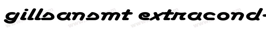gillsansmt extracond字体转换